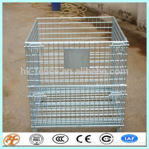 100*85*85cm collapsible wire mesh storage container